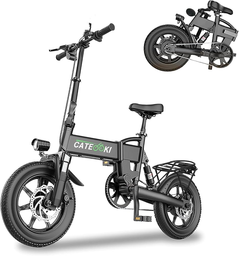 Amazon | 電動アシスト自転車 折りたたみ 14インチ 10ahバッテリー 大