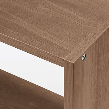 Amazon｜無印良品 スタッキングシェルフ・5段・ウォールナット材 幅42