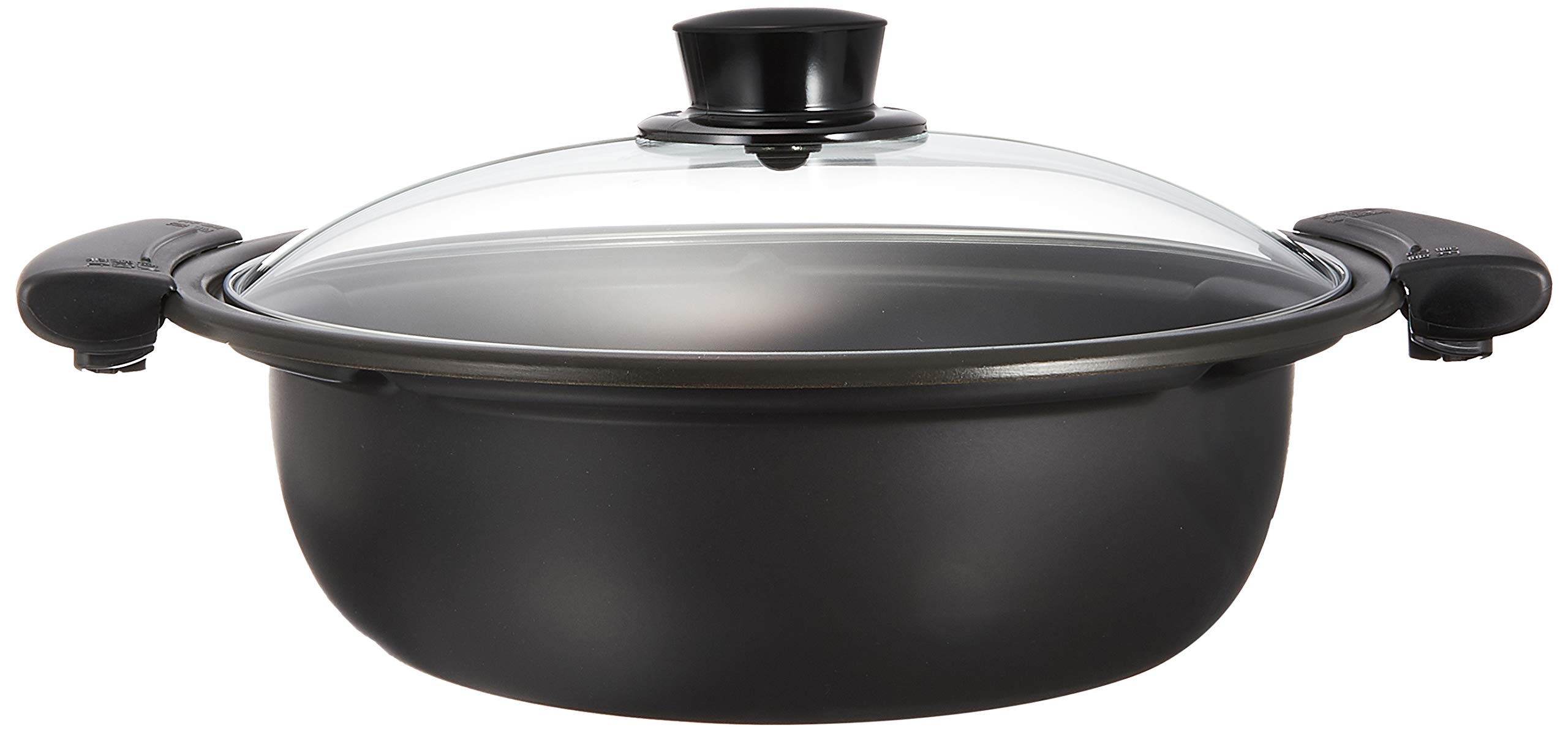 Amazon | パナソニック IH対応 鍋 ガラスふた付 卓上 ブラック KZ-AN10