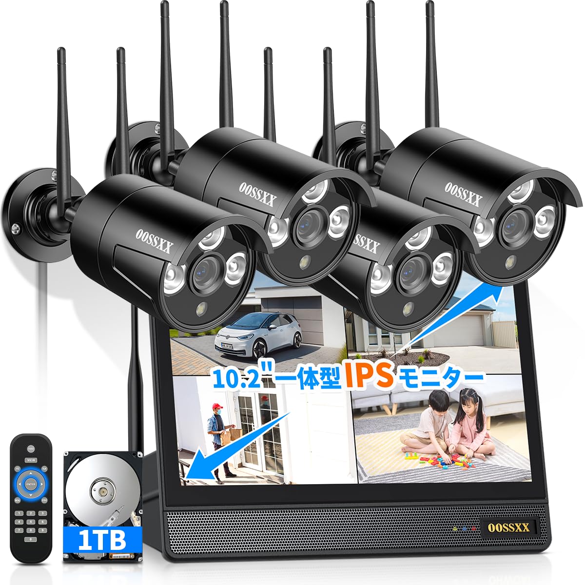 Amazon.co.jp: 【ダブルアンテナ信号強化・500万画素対応・AI人体検出