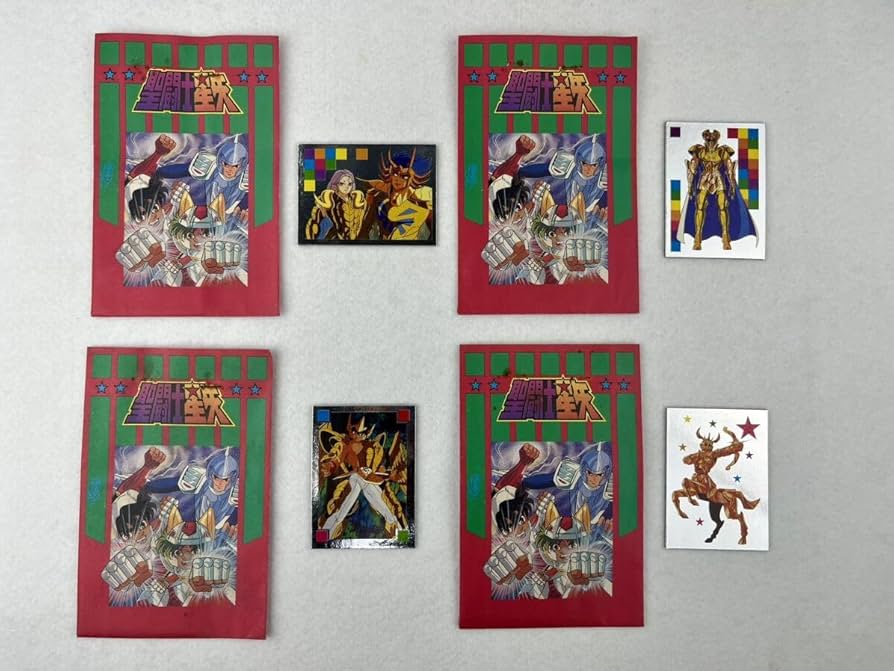 Amazon.co.jp: 昭和 レトロ 聖闘士星矢 マグネット シール 4個セット