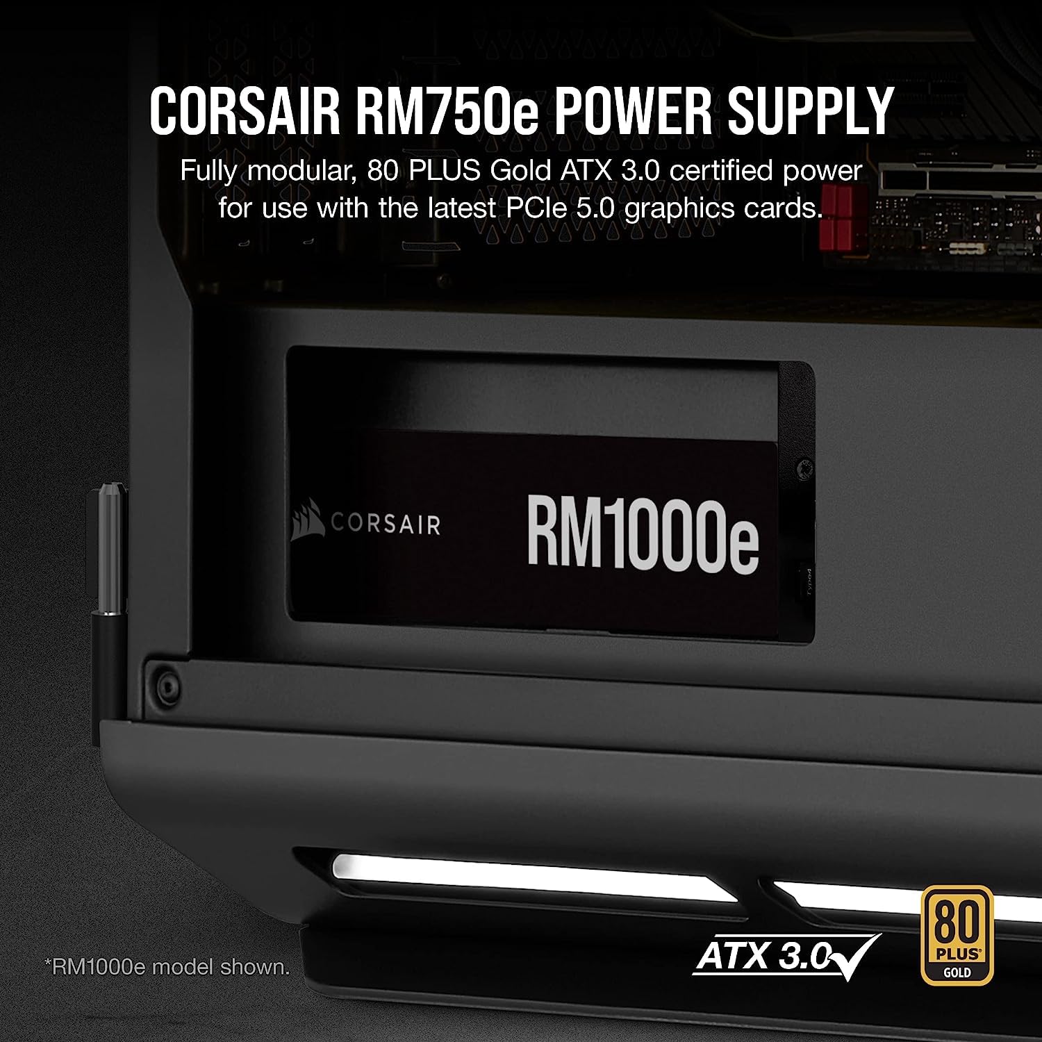 Amazon | Corsair RM750e (2023) 完全モジュラー 低ノイズ ATX電源