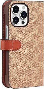 Amazon.co.jp: [Coach] iPhone 15 Pro Max ケース 手帳型 Folio Case