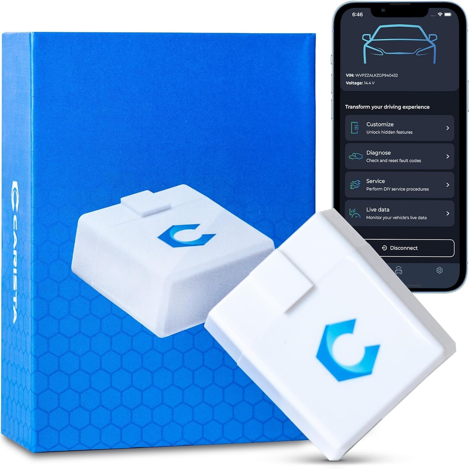 Amazon.co.jp: CARISTA OBD2 アダプタ Bluetooth コーディング 診断機