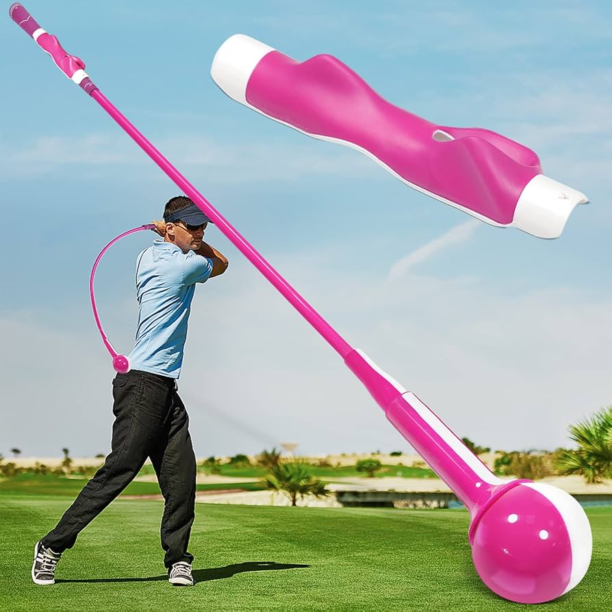 Amazon.co.jp: HUAEN ゴルフスイングトレーナー ピンク : スポーツ