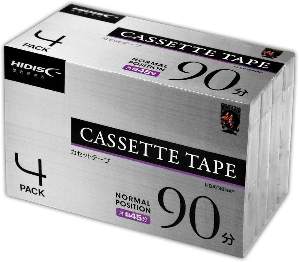 Amazon.co.jp: カセットテープ ノーマルポジション 90分 4巻