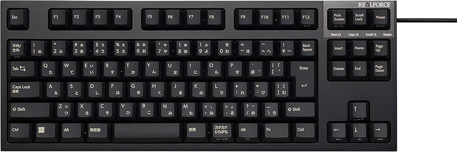 Amazon.co.jp: REALFORCE R3S キーボード 有線 テンキーレス 変荷重