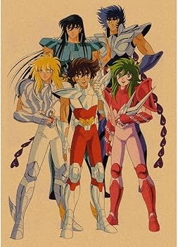 Amazon.co.jp: 聖闘士星矢 ポスター セット クラフト紙 写真 壁紙 壁