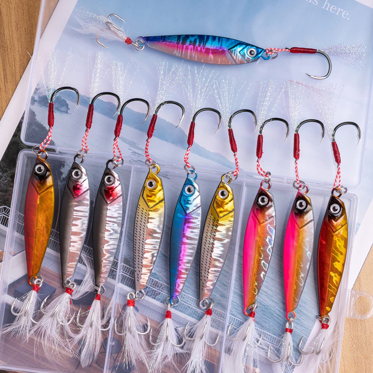 Amazon.co.jp: LDT ショア ジギング ルアー メタルジグ セットアッパー