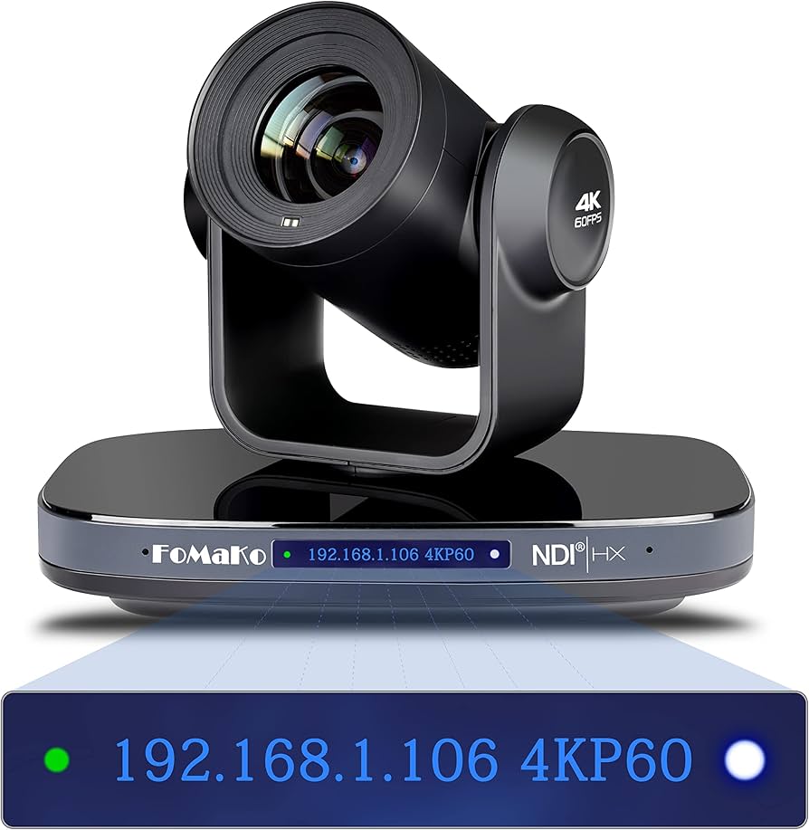 Amazon.com: FoMaKo 60FPS 4K NDI PTZ Camera, 20X Optical Zoom