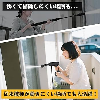 Amazon | 高圧洗浄機【超軽量574g・2026年新登場・ぴかぴか洗浄店監修