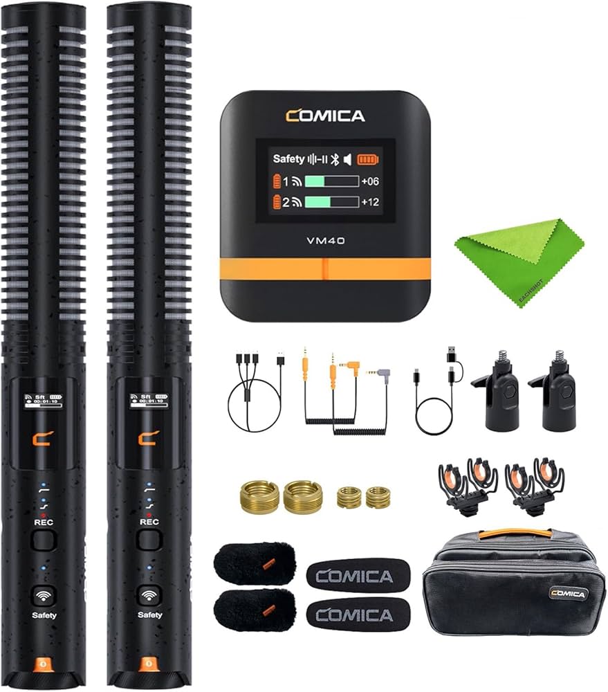 Amazon.com: comica VM40 Combo Wireless Shotgun Microphone,2.4G