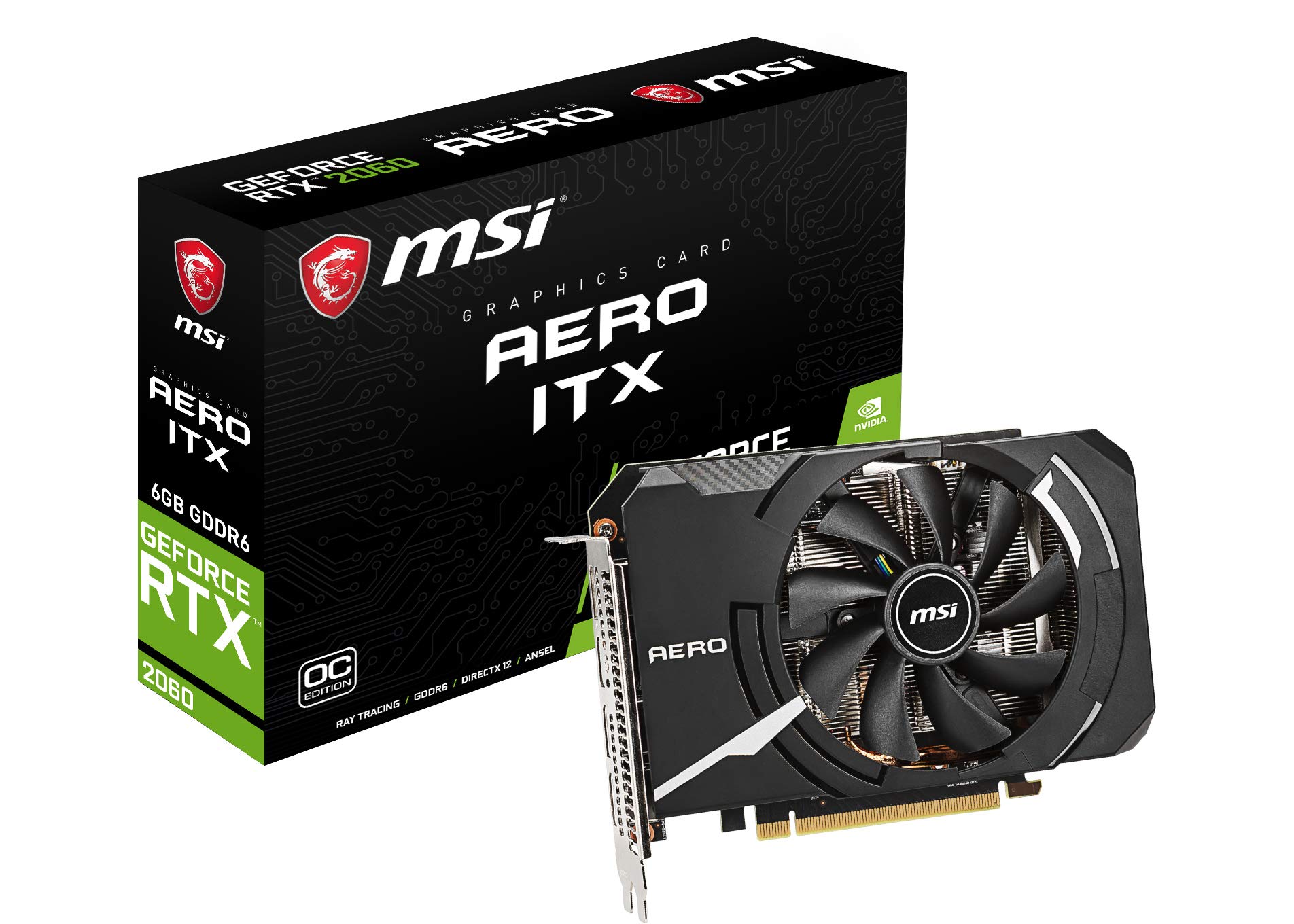 Amazon | MSI GeForce RTX 2060 AERO ITX 6G OC-JP グラフィックス