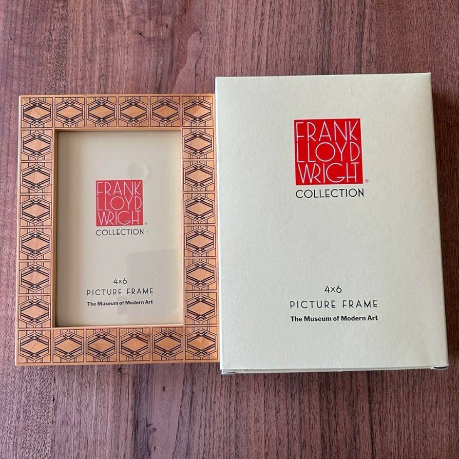 Amazon.co.jp: フランクロイドライト 木製 フォトフレーム 写真立て