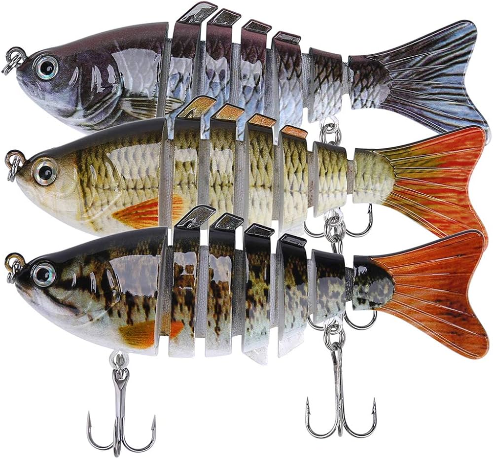 Amazon.co.jp: 本物そっくりの釣りルアー バス、トラウト、ウォール