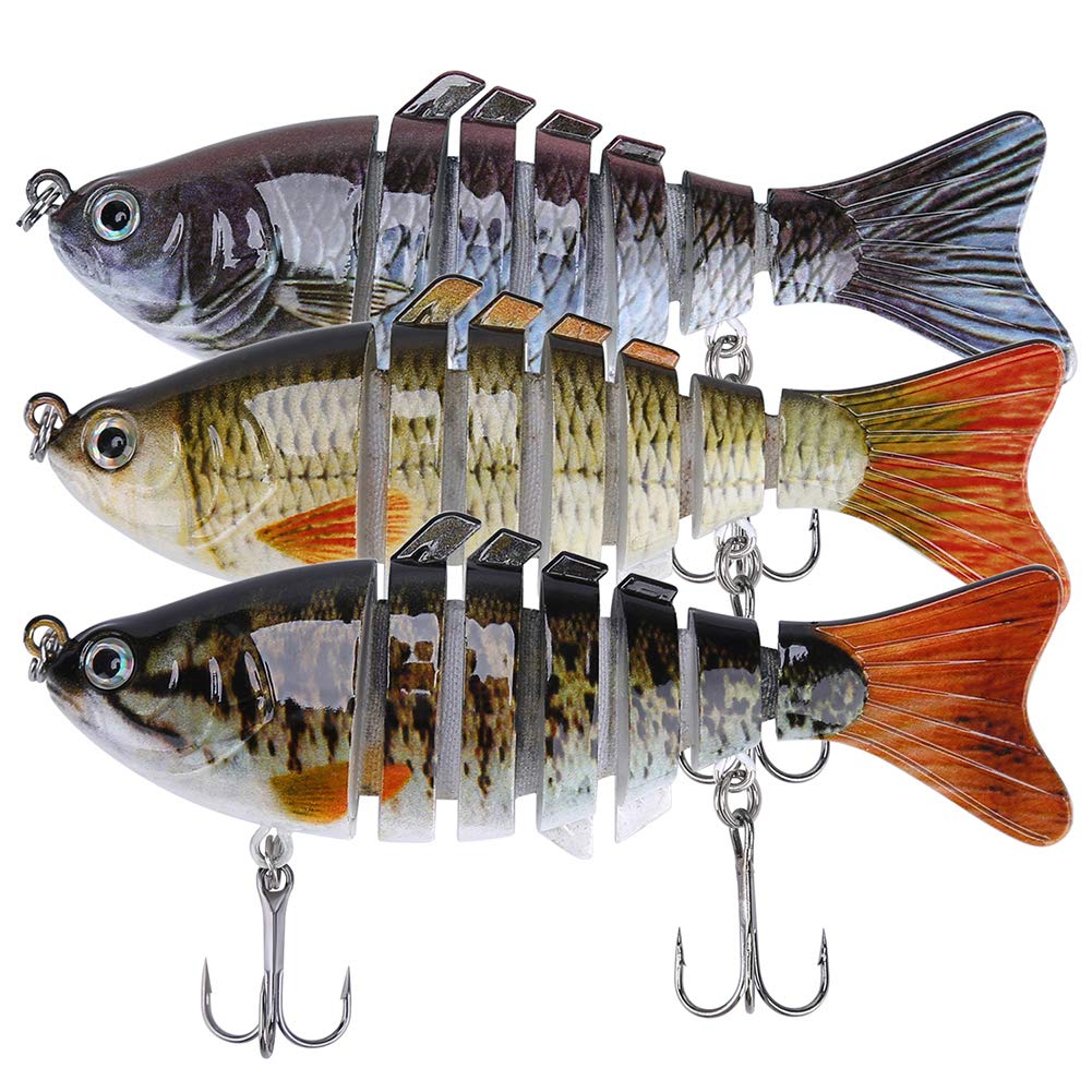 Amazon.co.jp: 本物そっくりの釣りルアー バス、トラウト、ウォール