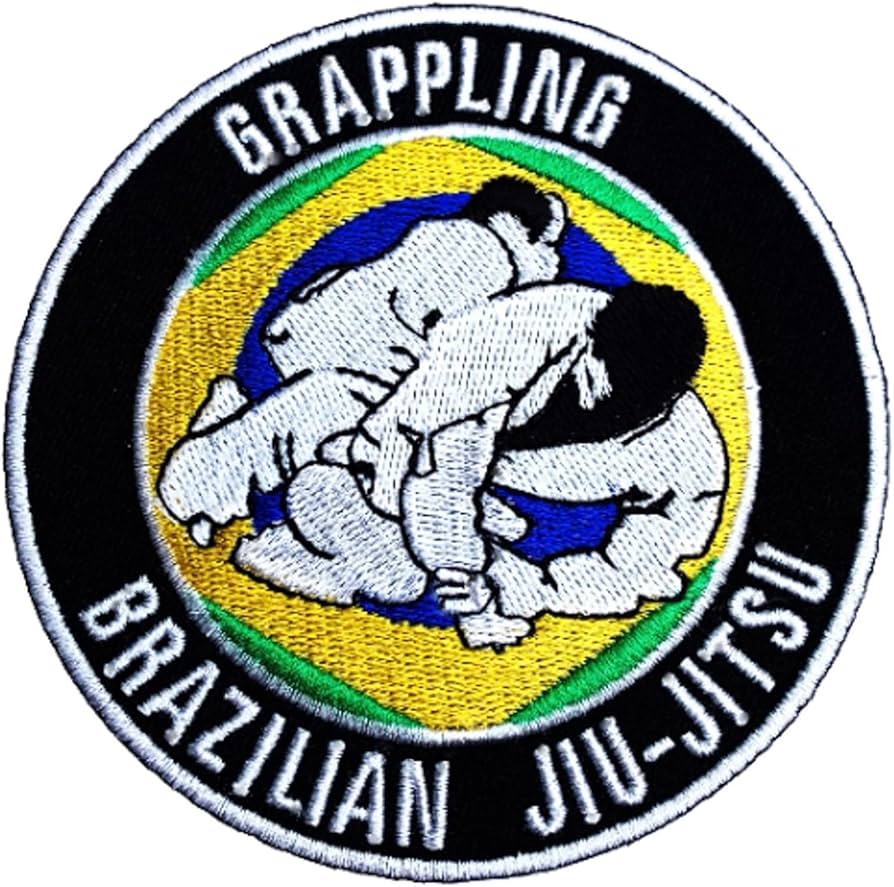Amazon.co.jp: Brazilian Jiu Jitsu ブラジリアン柔術 挌闘シーン 刺繍