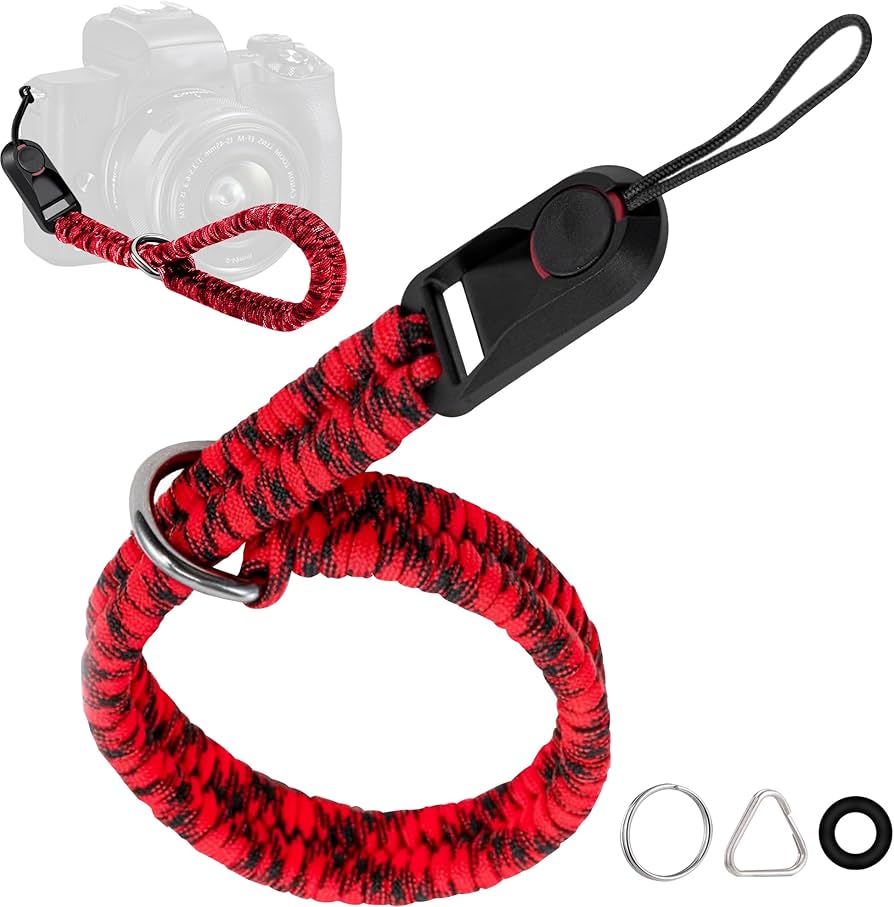 Amazon | [ZXZone] カメラストラップ パラコード編みハンドストラップ