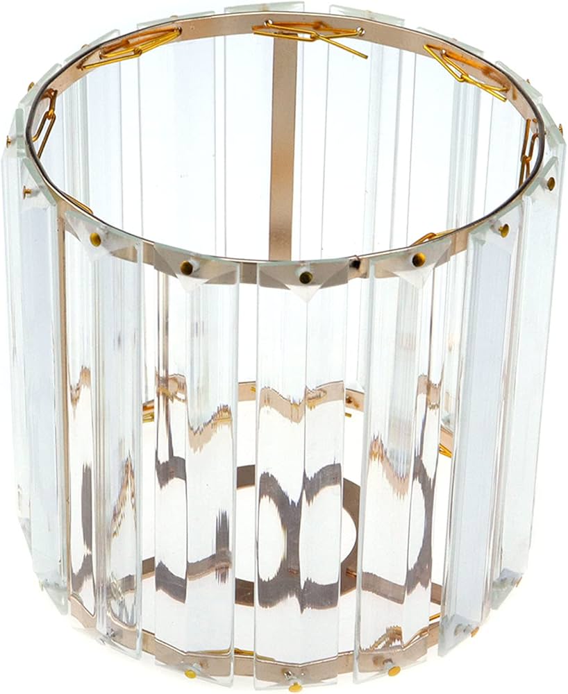 Amazon.co.jp: Mewutal ゴールド+ホワイトランプシェード 120×118mm