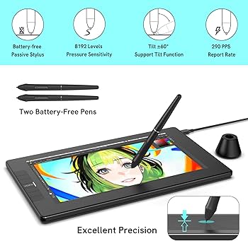 Amazon.com: VEIKK VK1200 11.6 inch Drawing Tablet with Screen