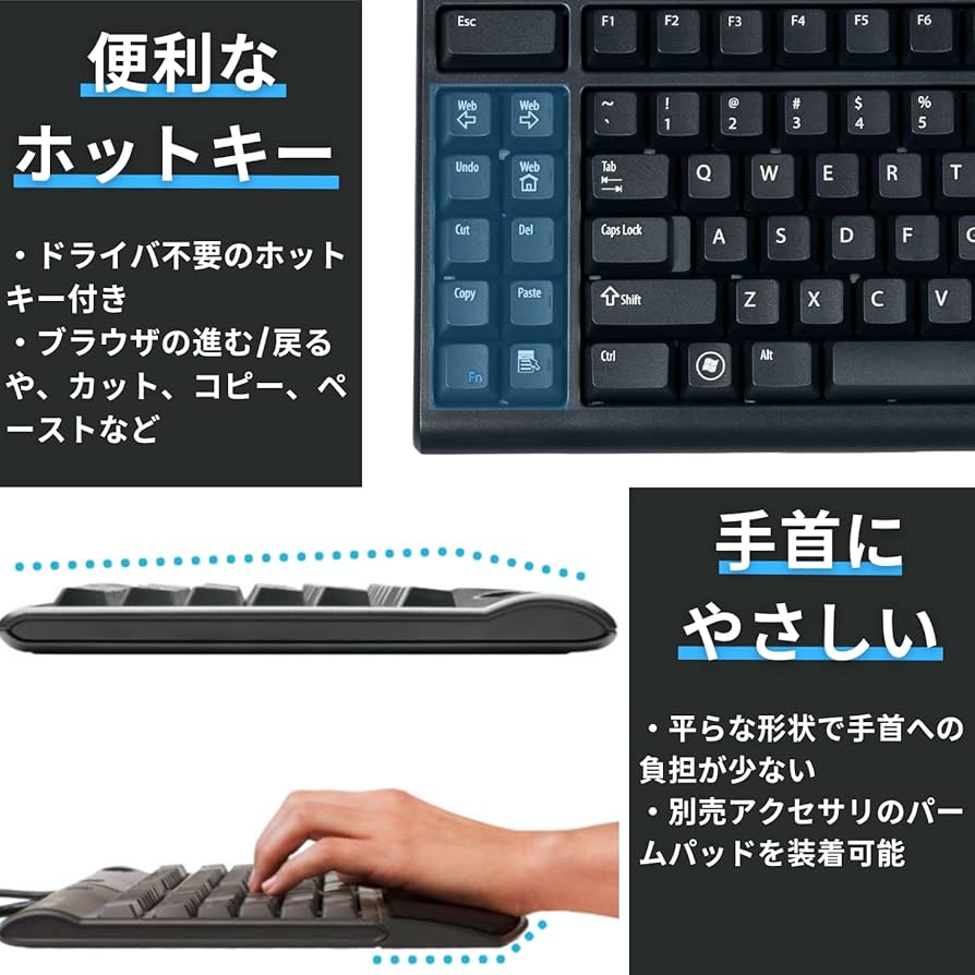 Amazon.co.jp: Kinesis Freestyle2 for PC [KB800PB-us-20] 【キネシス