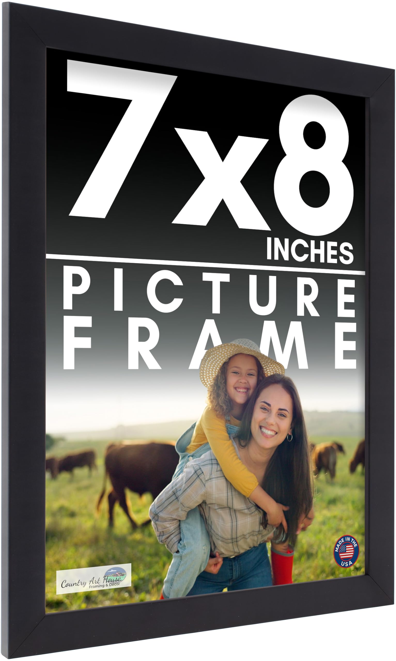 Amazon.com - 7x8 Frame Black Picture Frame - Complete Modern Photo