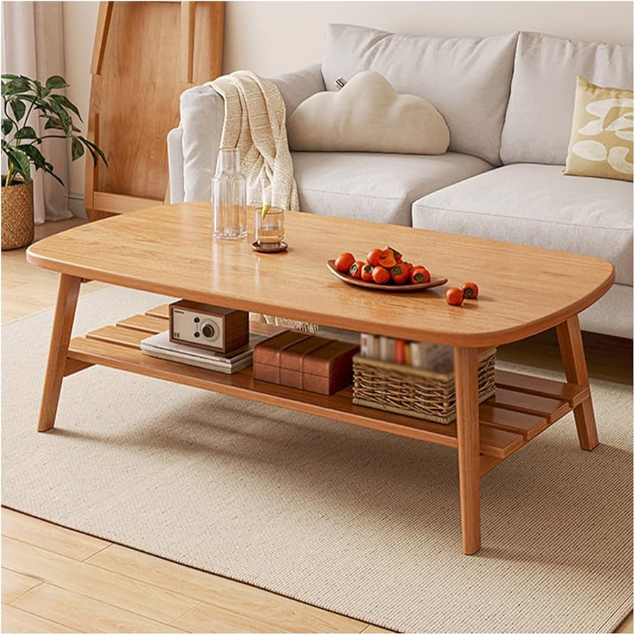 Amazon.com: Living Room Coffee Table,Bamboo Center Table with Open