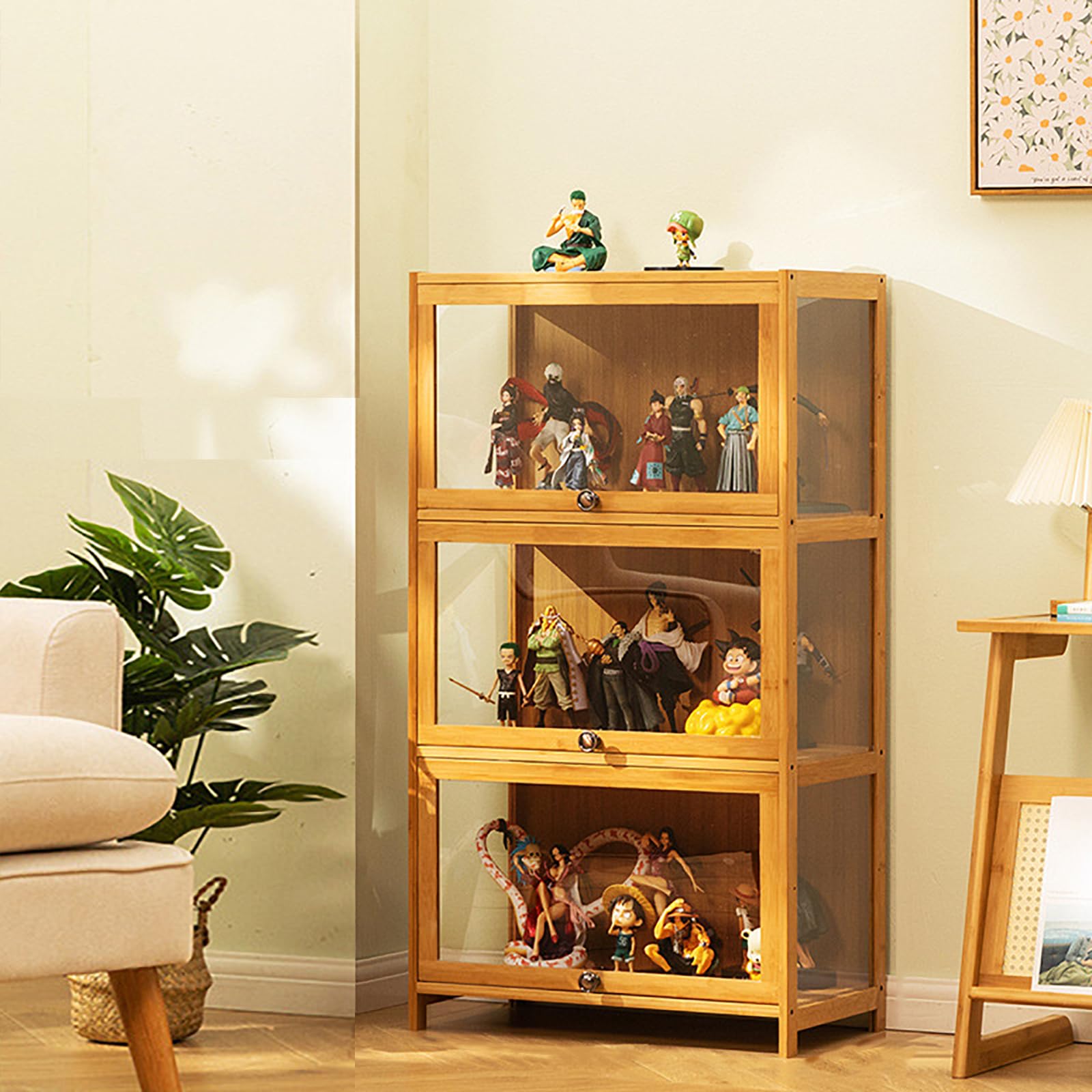 Amazon.co.jp: Pounjsd ガラスケース ショーケース フィギュアケース