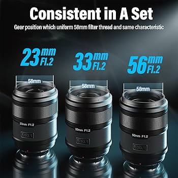 Amazon.co.jp: SIRUI Sniper 33mmオートフォーカスレンズ、F1.2広角APS