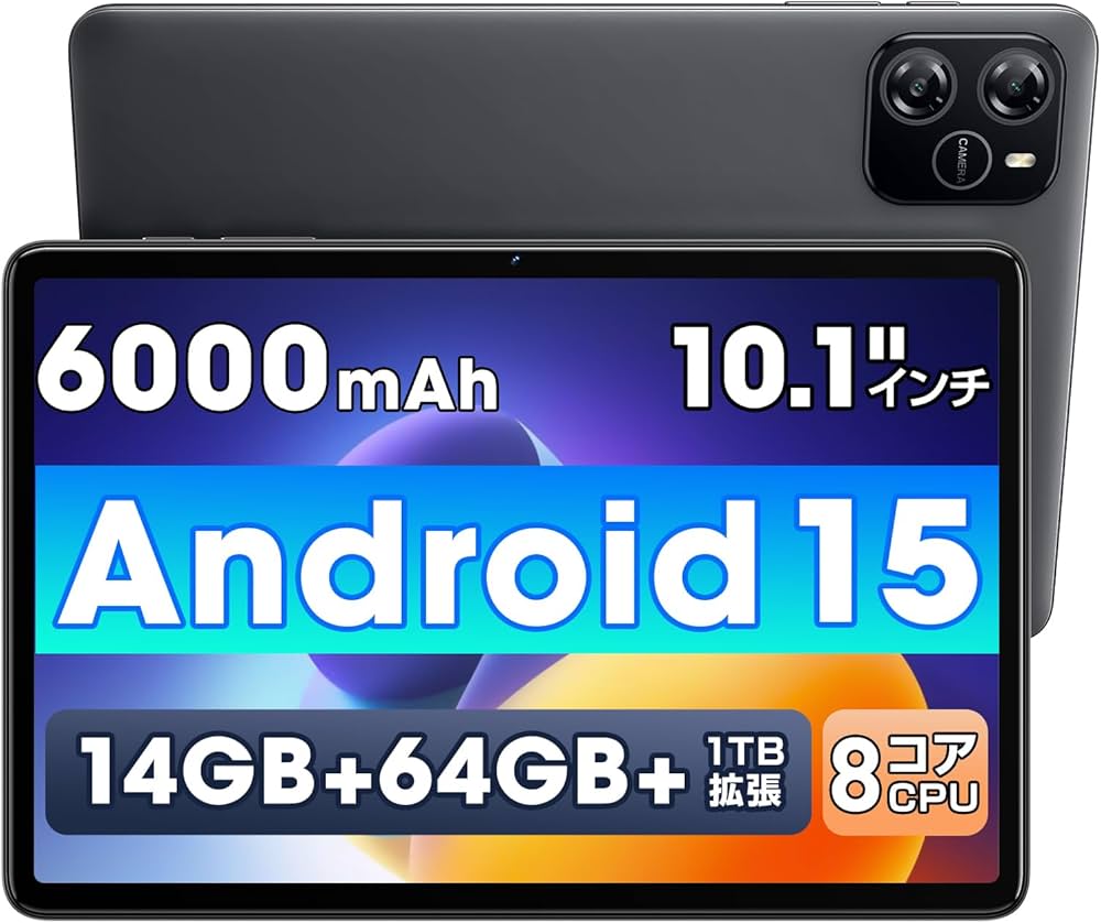 Amazon.co.jp: タブレット 10インチ 【Android 15 AI最適化OS フイルム