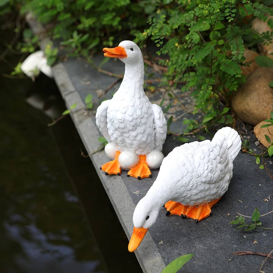 Amazon.co.jp: LxRx9 アヒル オブジェ タイプ ダック ガーデン アヒル