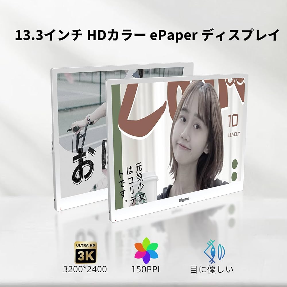 Amazon.co.jp: Bigme B13 カラーエーパーモニター 13.3インチ、タイプC