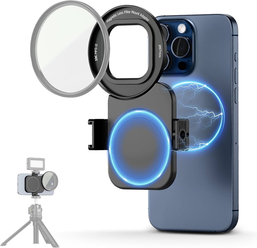 Amazon.co.jp: JJC 磁気 Magsafe対応 スマホ 67mm レンズフィルター