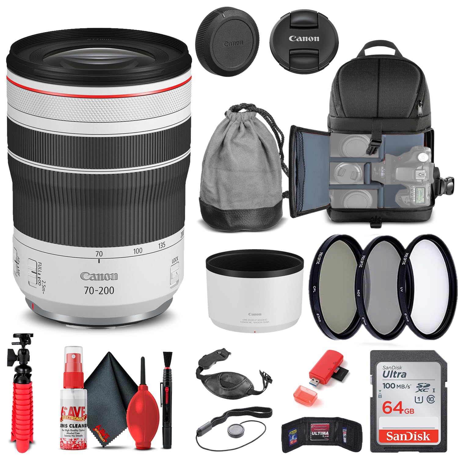 Amazon.com : Canon RF 70-200mm f/4L is USM Lens (4318C002) +