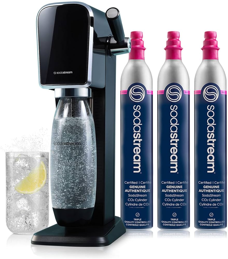 Amazon.com: SodaStream Art Sparkling Water Maker Bundle in Black