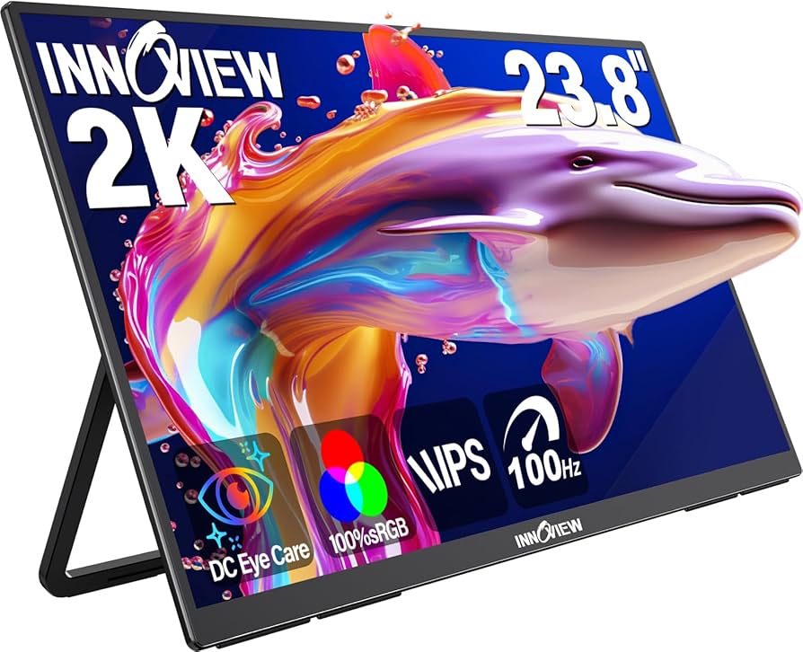 Amazon.com: InnoView 23.8 Inch 2K 100Hz Large Portable Monitor ∆E