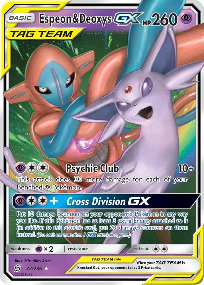 Espeon & Deoxys Tag Team GX - 72/236 - Ultra Rare - Unified Minds