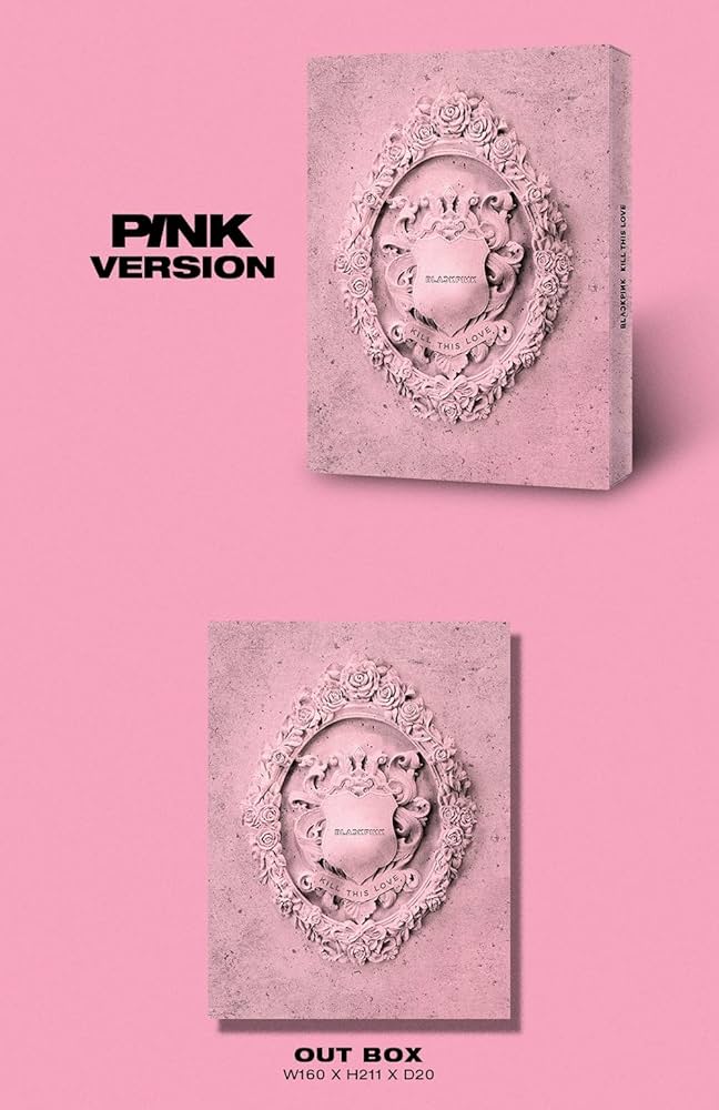 BLACKPINK - KILL THIS LOVE [PINK ver.] (2nd Mini Album) CD+52p