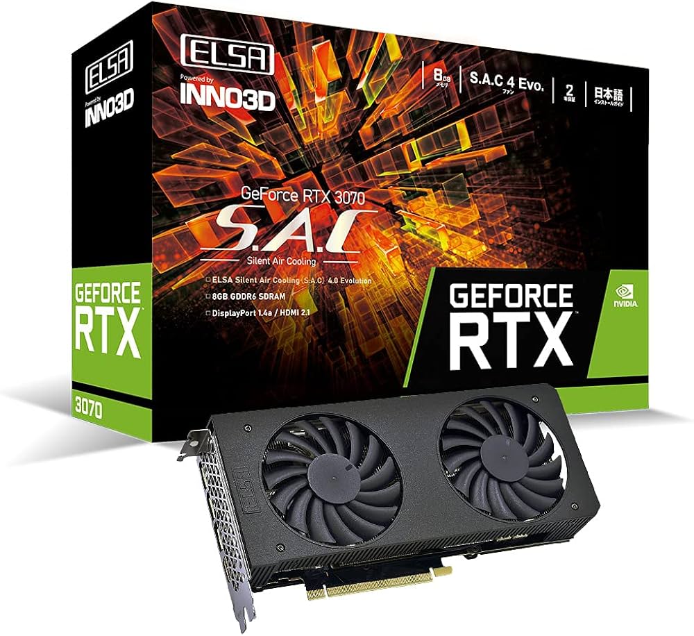 Amazon | エルザ GeForce RTX 3070 S.A.C グラフィックスボード GD3070