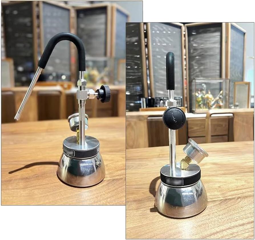 Amazon | 屋外ミルク泡立て器、蒸気沸騰水泡立て機、3穴ノズル、空気圧