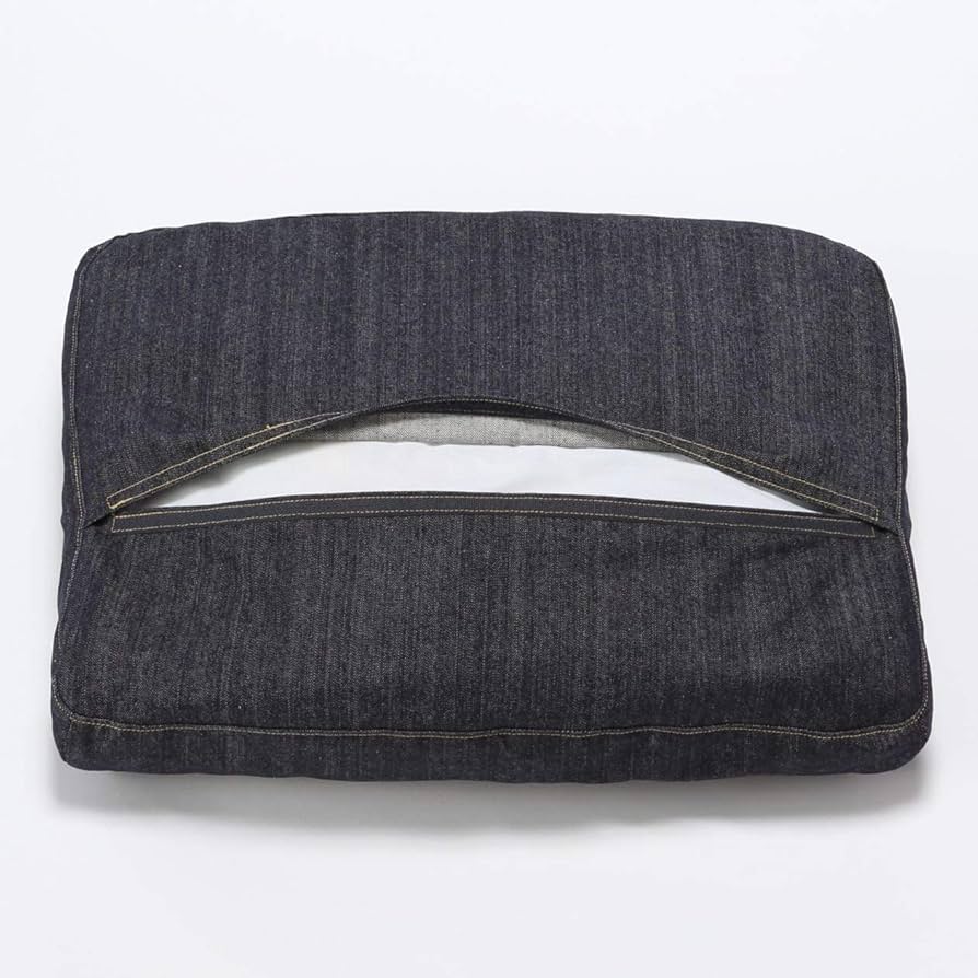 Amazon｜無印良品 綿デニムリビングでもダイニングでもつかえるソファ