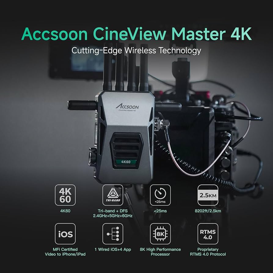 Amazon | Accsoon 4K対応ワイヤレス映像伝送システム CineView Master