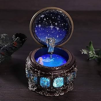 Amazon | オルゴールオルゴール12星座オルゴール回転する女神赤ちゃん