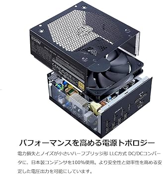 Amazon | Cooler Master V850 GOLD 850W PC電源ユニット 80PLUS GOLD