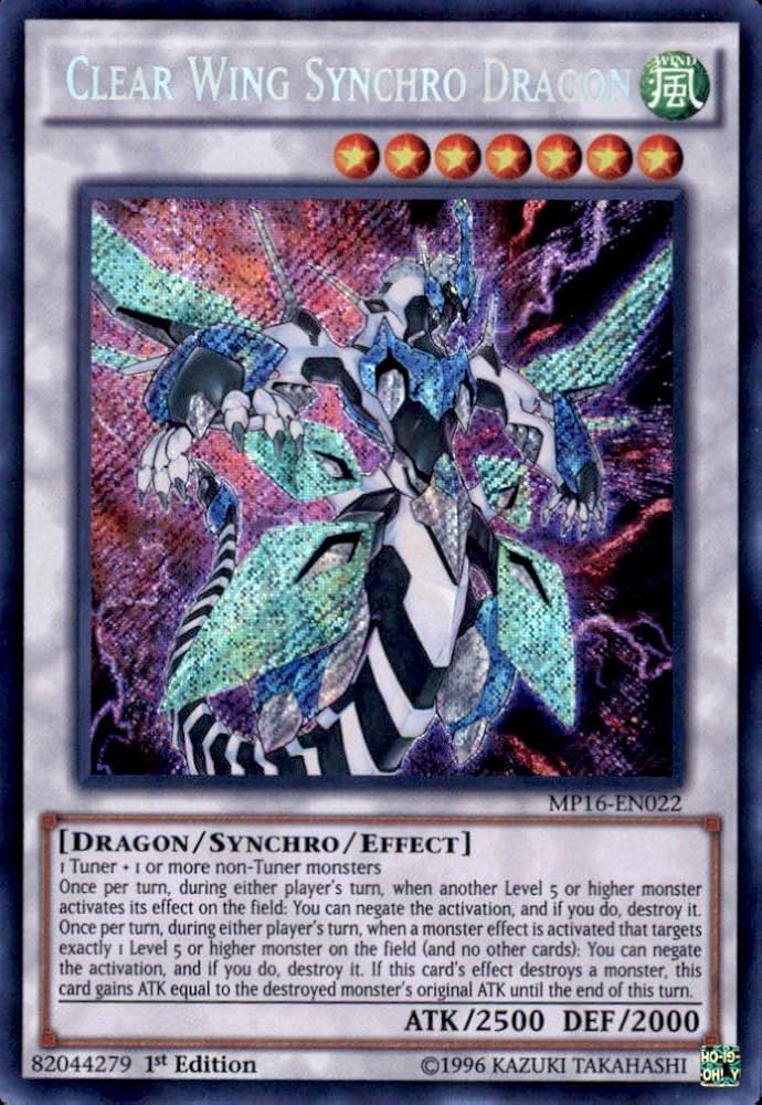 Amazon.co.jp: 遊戯王- 「Clear Wing Synchro Dragon/クリスタル