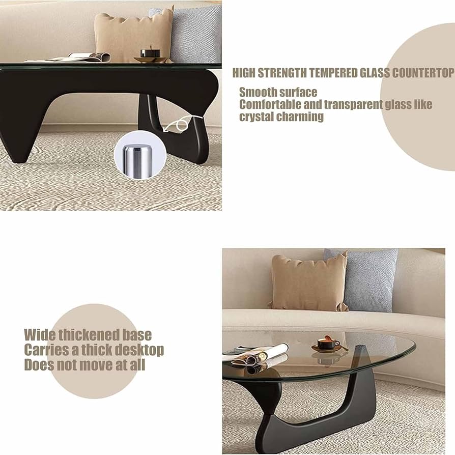 Amazon｜ミッドセンチュリーテーブル、シンプルな三角形ヴィンテージ