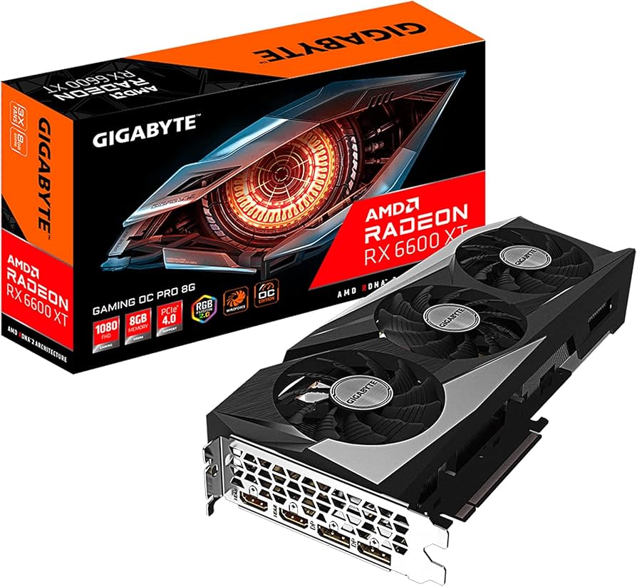 Amazon.com: Gigabyte Radeon RX 6600 XT Gaming OC PRO 8G Graphics