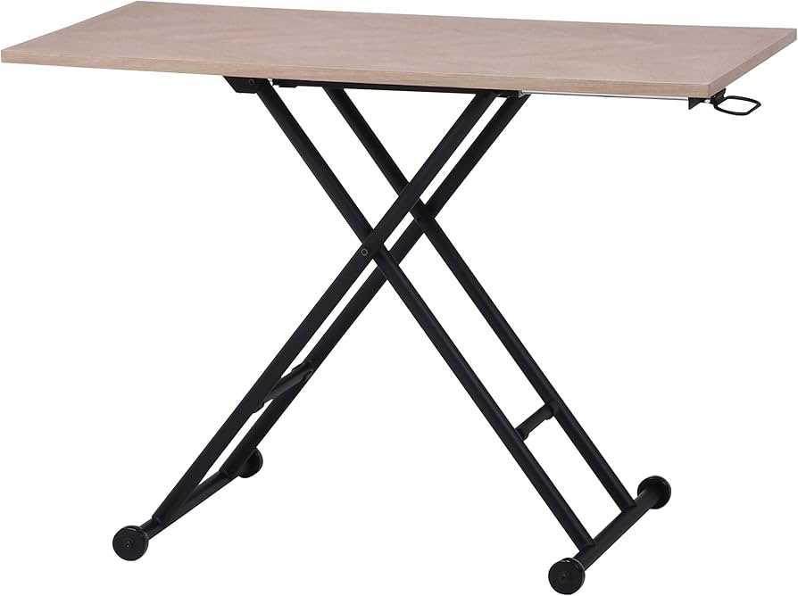 Amazon｜不二貿易 昇降テーブル リビングテーブル 幅100~115×奥行55×高