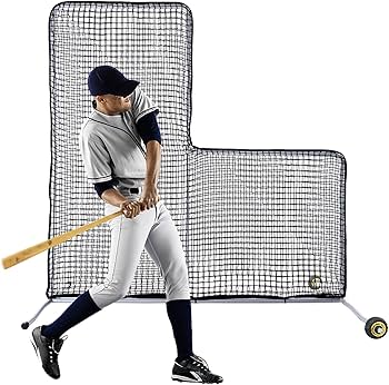 Amazon | FLITURE 野球ネット 2.1x2.1m 練習用ネット 防球ネット L字型
