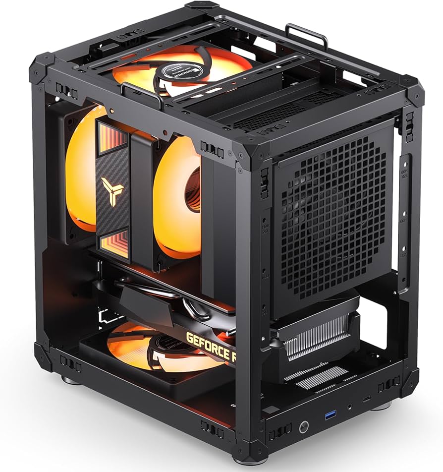 Amazon.com: JONSBO C6-ITX Black Mini ITX Handled Mesh PC Case